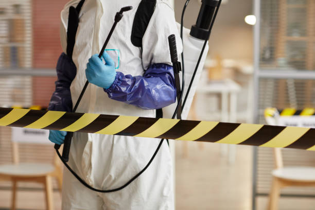 Professional Biohazard Cleanup technician working in Linthicum Heights, MD